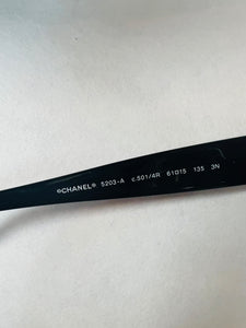 Authentic Chanel Sunglasses 5203A Black CC w/Hard Case