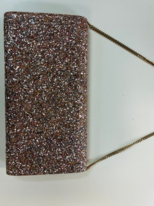 Authentic Jimmy Choo Erica Evening Bag in Viola Mix Speckled Glitter
