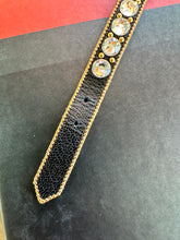 Authentic Gucci Rhinestone and Leather Bracelet