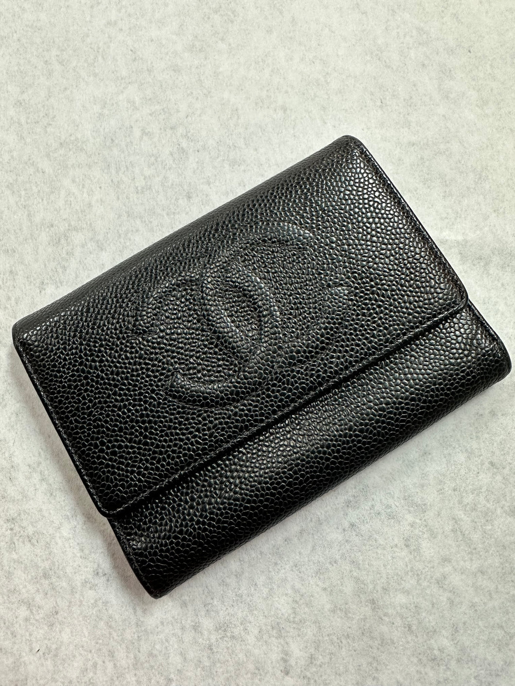 Chanel Wallet Classic Long Black Caviar Leather New – Mightychic