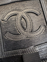 Authentic Pristine Chanel Sports Line Crossbody Black Lizard Embossed Leather RARE