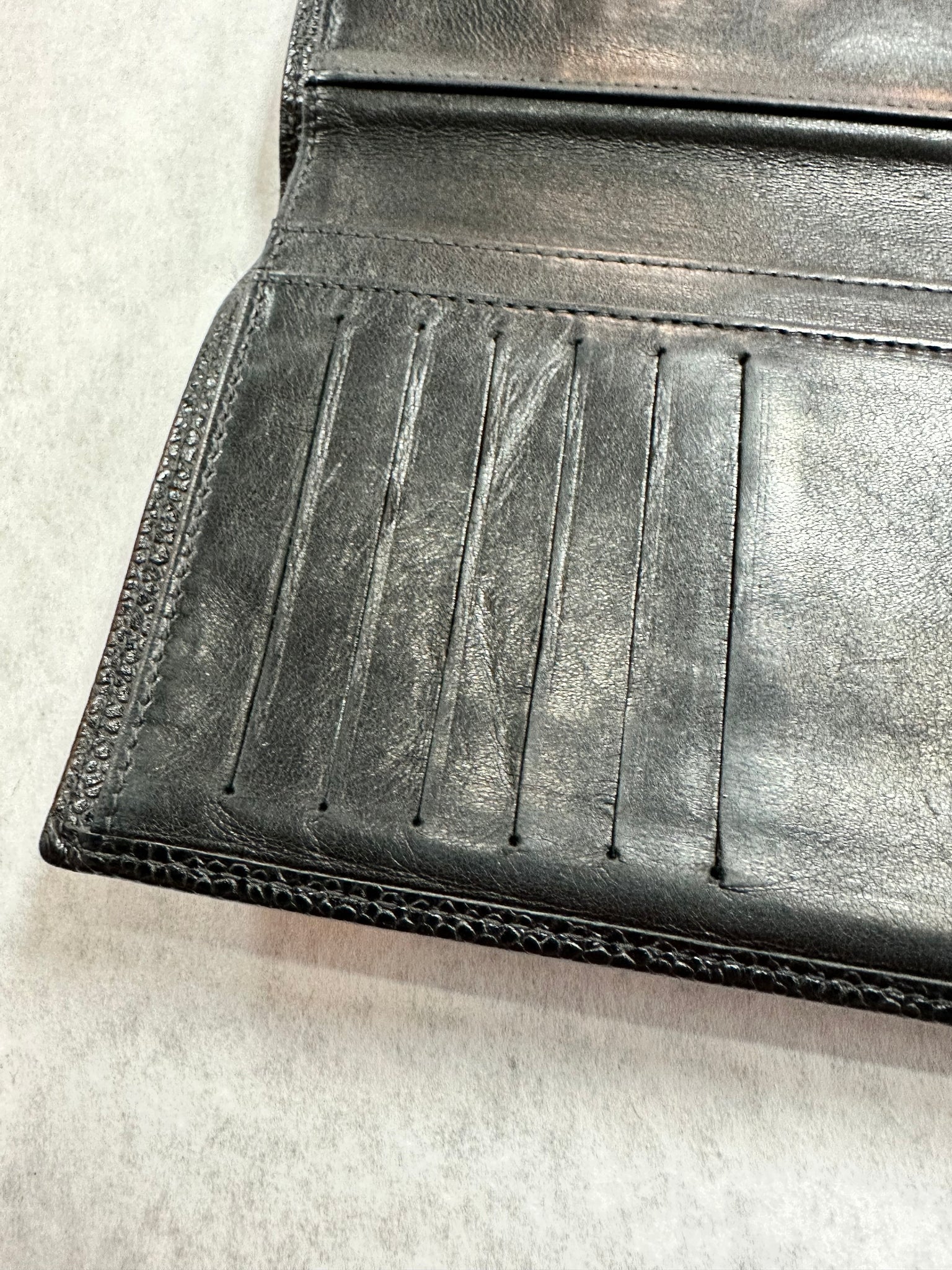 Authentic Chanel Black Caviar Tri-Fold Wallet – Relics to Rhinestones