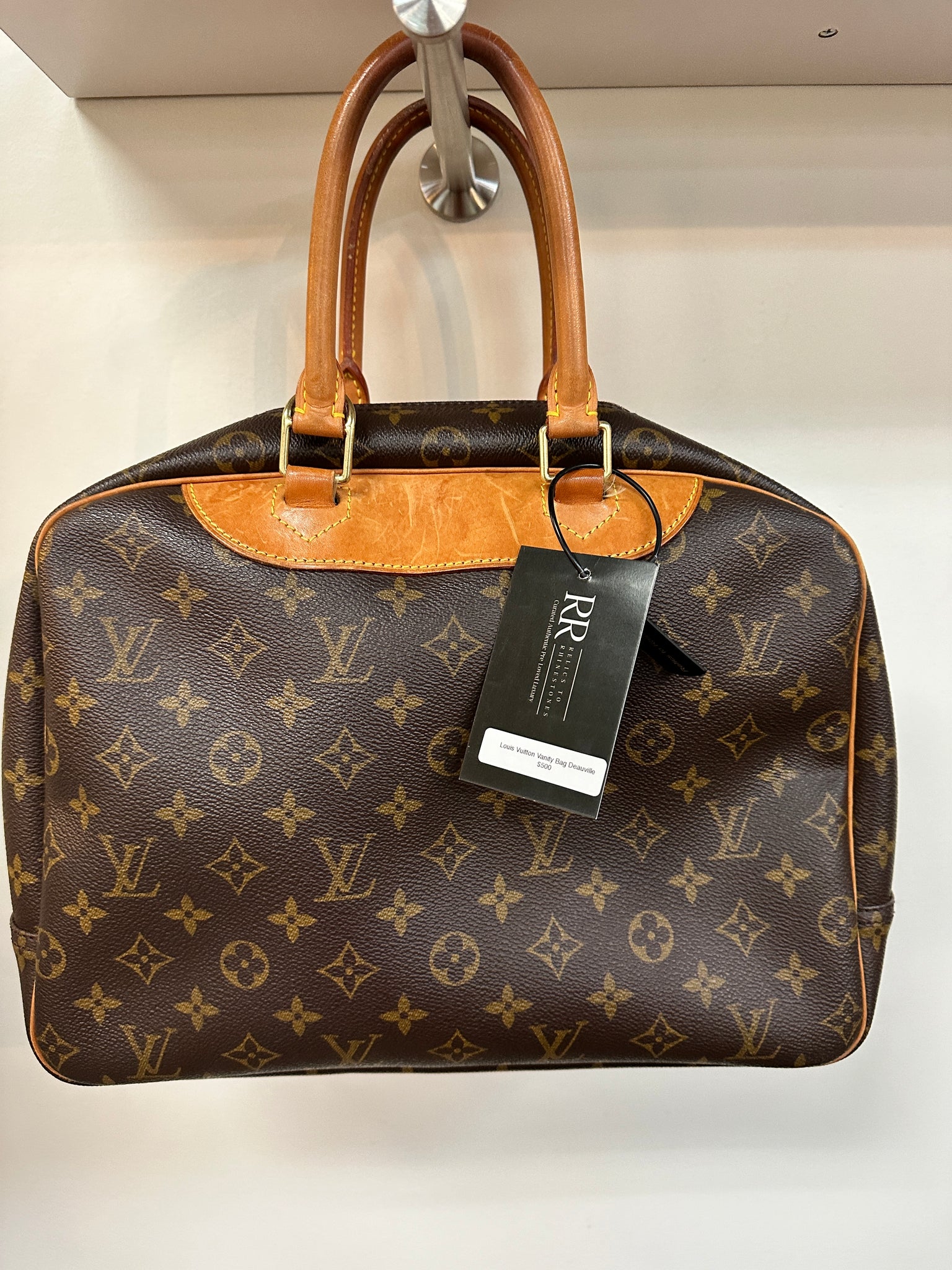 Authentic Louis Vuitton Monogram Deauville Vanity Bag Handbag