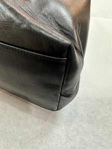 Authentic Chanel Lambskin Black Shoulder Bag