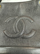Authentic Chanel Caviar CC Coco Mark Black Shoulder Bag