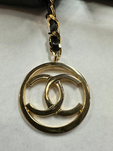 Authentic Chanel Lambskin Black Shoulder Bag