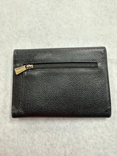 Authentic Chanel Black Caviar Tri-Fold Wallet