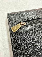 Authentic Chanel Black Caviar Tri-Fold Wallet