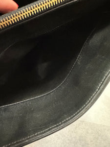 Authentic Chanel Lambskin Black Shoulder Bag