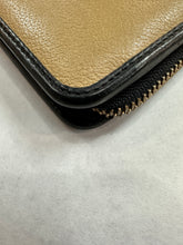 Authentic Loewe Two Toned Black and Camel Zippy Wallet