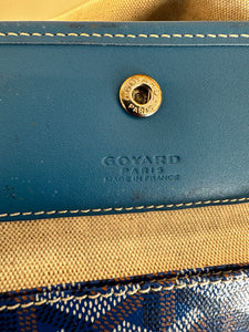 Authenticated Goyard Sky Blue Saint Louis PM Tote Bag