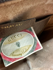Authentic Gucci Sherry Stripe Crossbody Satchel