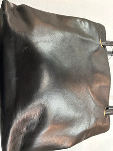 Authentic Chanel Lambskin Black Shoulder Bag