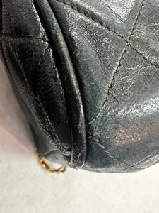 Authentic Chanel Lambskin Camera Bag Medium Black