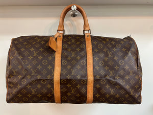 1970s Louis Vuitton Monogram Holdall Luggage Bag or Suitcase