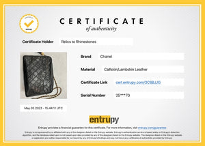 Authentic Chanel Lambskin Camera Bag Medium Black