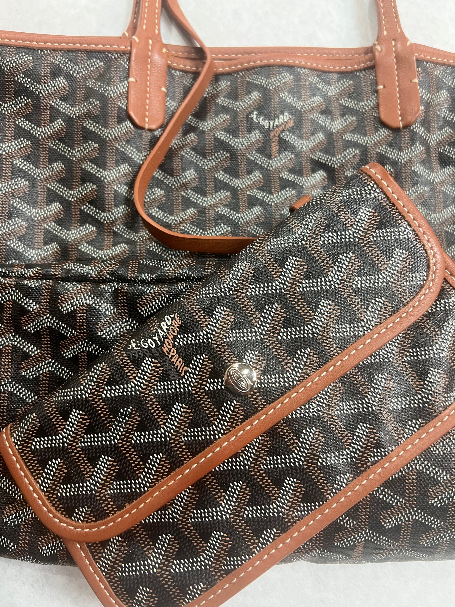 Authentic Goyard Saint Louis PM Tote Bag