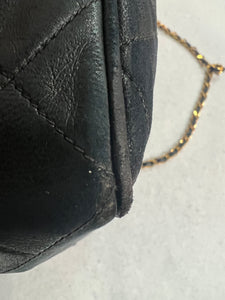 Authentic Chanel Lambskin Camera Bag Medium Black