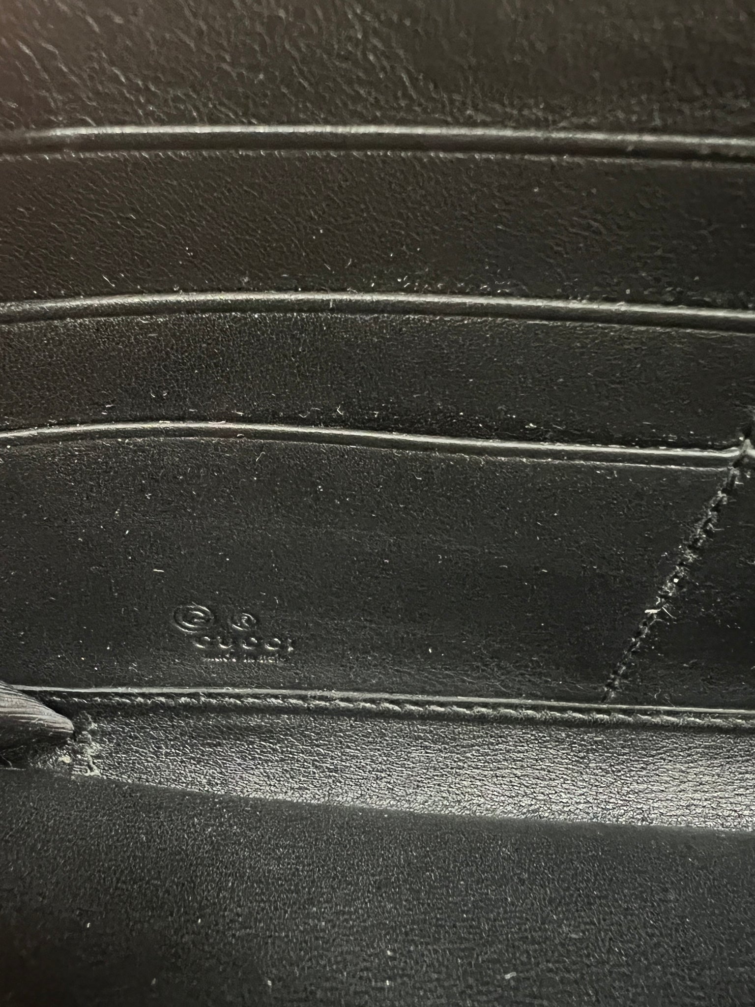 GUCCI Micro GG Guccissima Leather Zip Around XL Wallet Dark Brown 3914