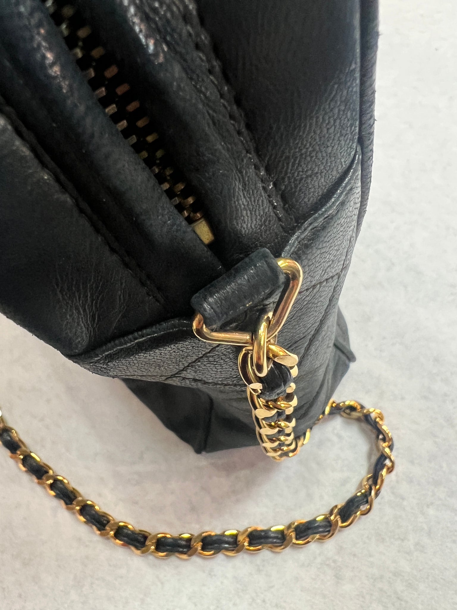 black chain chanel bag authentic