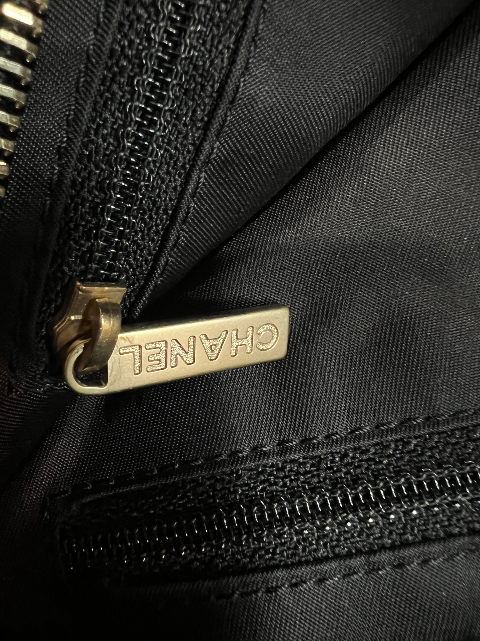 Authentic Nylon Chanel Travel Bag in Black – Relics to Rhinestones