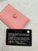 Authentic Chanel Button Card Case Pink