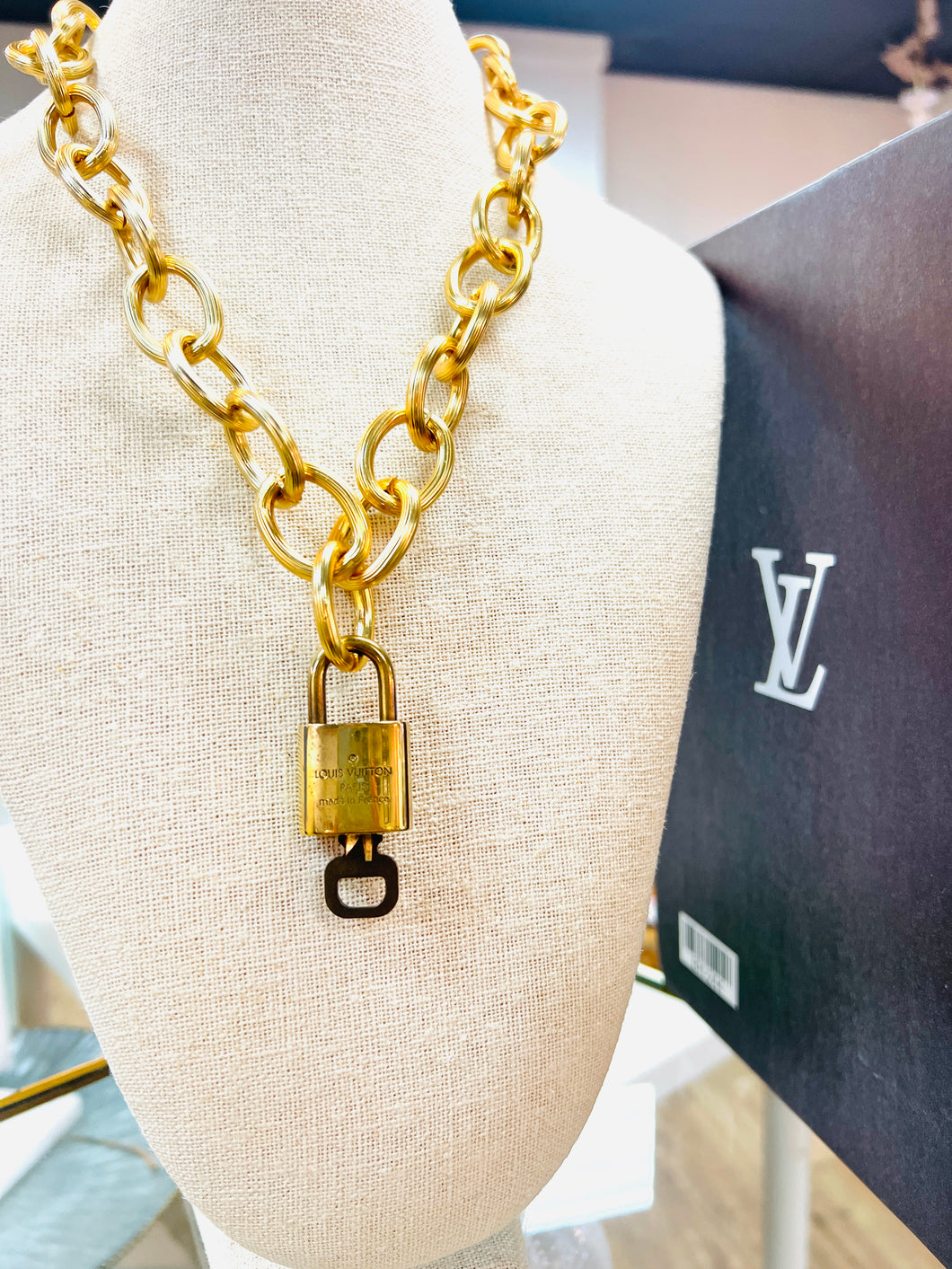 Padlock necklace designer discount
