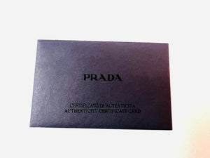 Authentic Prada Saffiano Chic Card Case in Cammeo