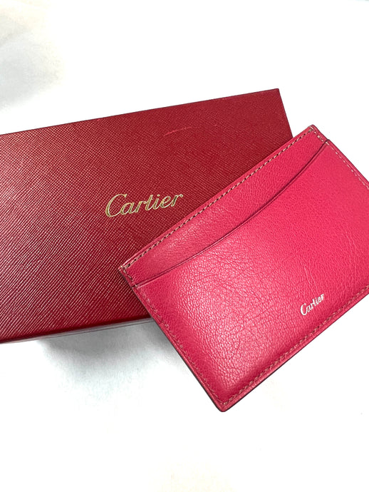 Authentic Cartier Goatskin Card Case