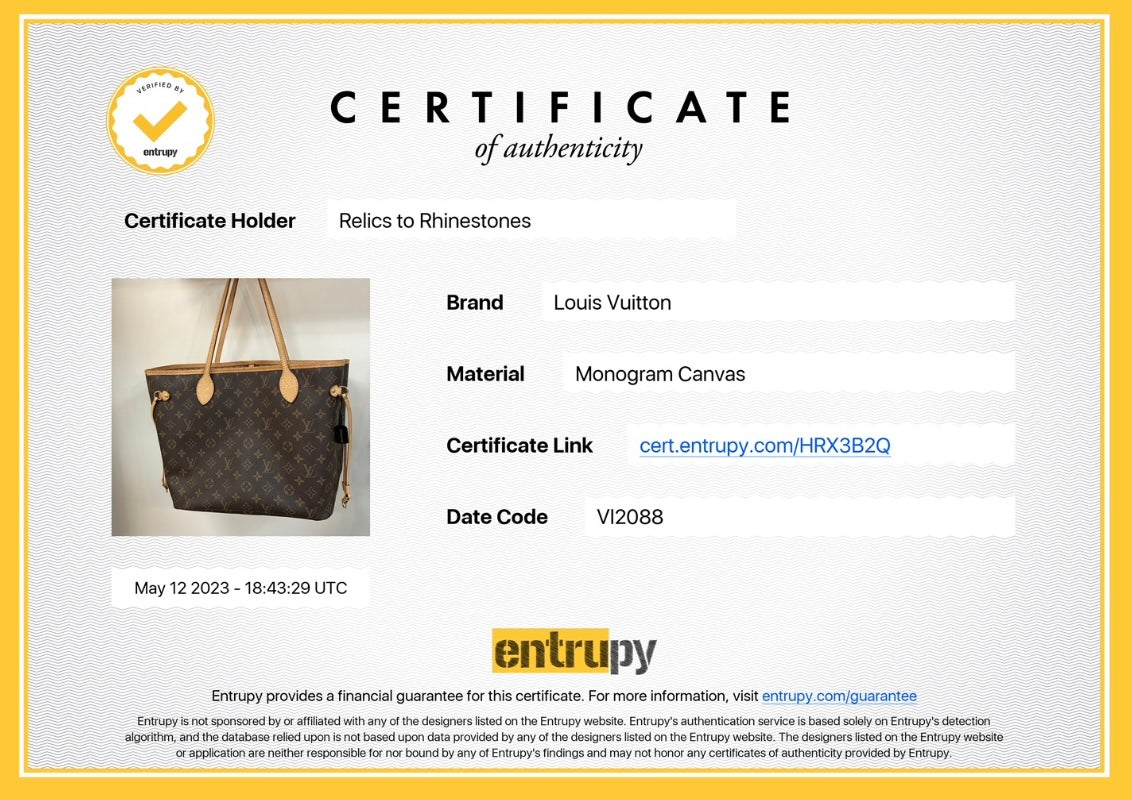 Authentic Louis Vuitton Neverfull MM Damier Ebene – Relics to Rhinestones