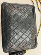 Authentic Chanel Lambskin Camera Bag Medium Black