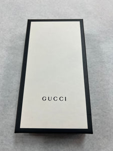 Authentic Gucci Micro GG Black Leather Zip Around Wallet w/Box