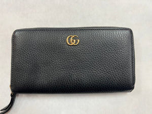 Authentic Gucci Black Leather Zip Around Wallet – Relics to Rhinestones