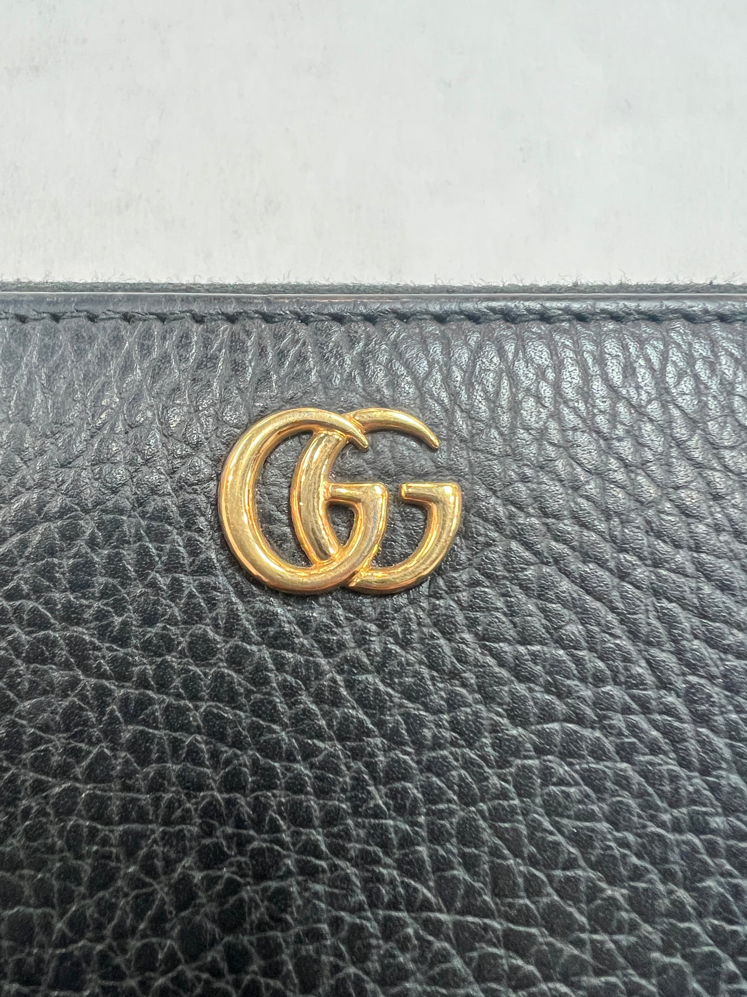 Authentic Gucci Black Leather Zip Around Wallet – Relics to Rhinestones