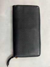 Authentic Gucci Black Leather Zip Around Wallet