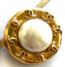 Authentic Chanel Faux Pearl Clip Earrings