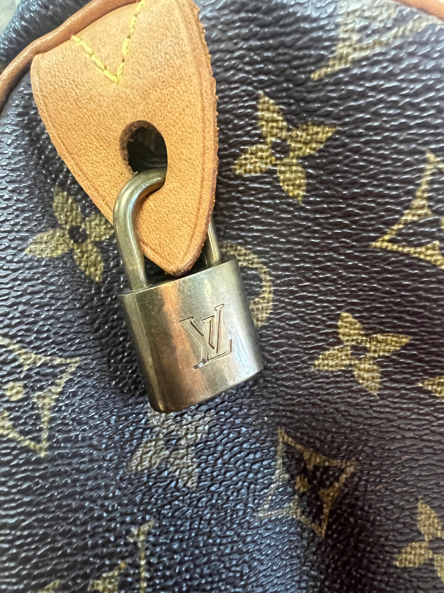 Authentic Louis Vuitton Monogram Speedy 35 – Relics to Rhinestones