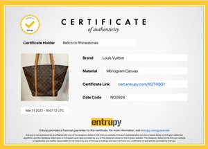 Authentic Louis Vuitton Monogram Shopping Sac