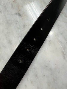 Authentic Gucci Black Belt with GG Gucci Buckle