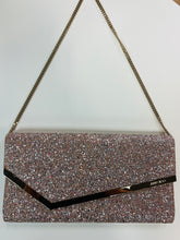 Authentic Jimmy Choo Erica Evening Bag in Viola Mix Speckled Glitter