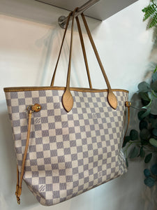 Louis Vuitton Damier Azur Canvas Neverfull MM Bag Louis Vuitton