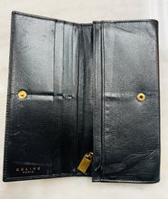 Authentic Celine Bifold Black Leather Slim Wallet