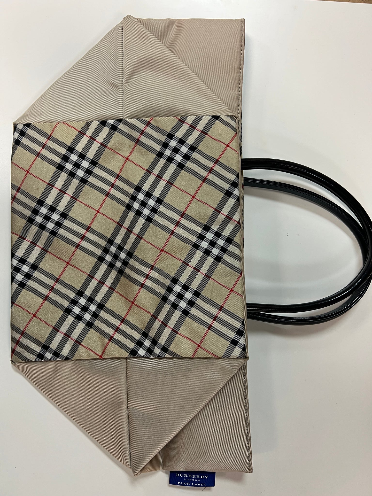 authentic burberry tote bag